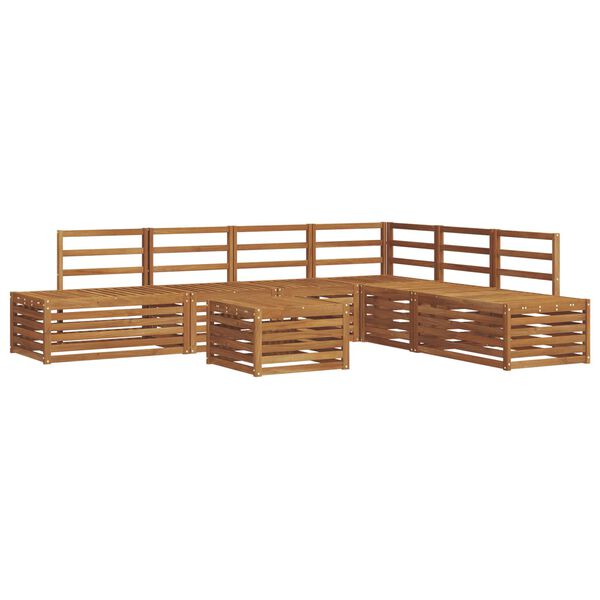 vidaXL Z&aacute;hradn&aacute; s&uacute;prava gaučov 7 Kus Pr&iacute;rodn&aacute; Pevn&eacute; ak&aacute;ciov&eacute; drevo