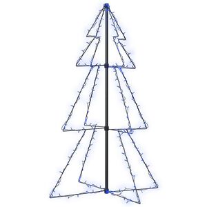 vidaXL Vianočn&yacute; stromček, kužeľ, 160 LED, dovn&uacute;tra aj von 78x120 cm