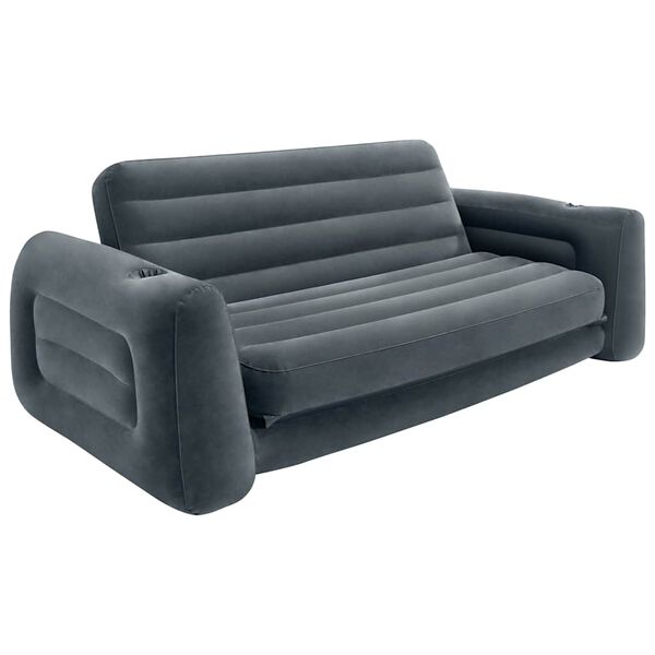 Intex Rozkladacie kreslo 203x231x66 cm tmavošedá