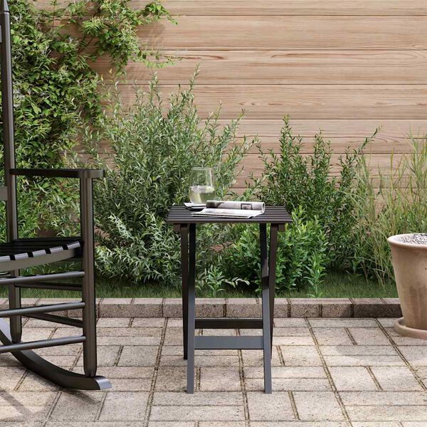 vidaXL Bočn&yacute; st&ocirc;l skladac&iacute; čierny mas&iacute;v topoľ