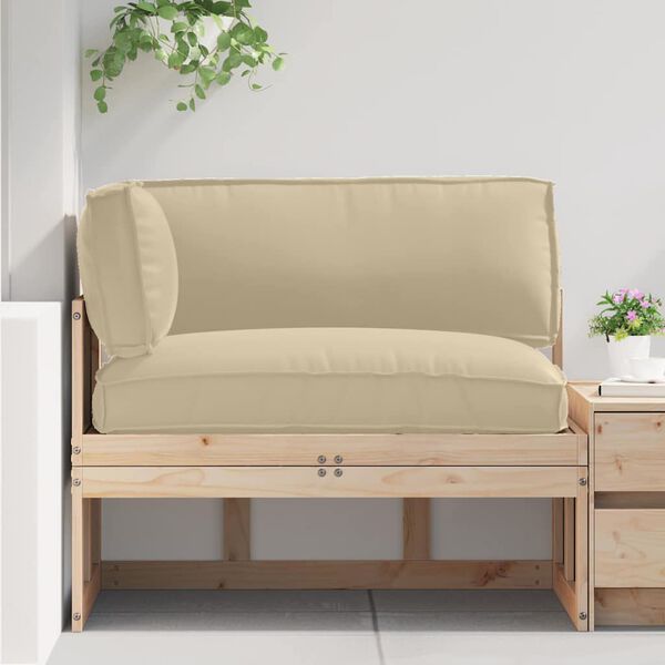 vidaXL Sada vank&uacute;&scaron;ov na palete 3 pcs B&eacute;žov&aacute; Oxfordsk&aacute; l&aacute;tka