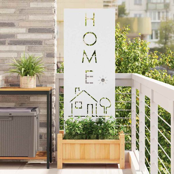 vidaXL Z&aacute;hradn&aacute; clona na s&uacute;kromie Rezac&iacute; Biela 50 x 140 cm