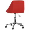 vidaXL Otočn&aacute; kancel&aacute;rska stolička v&iacute;novo-červen&aacute; umel&aacute; koža