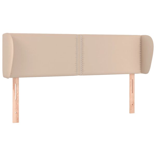 vidaXL Čelo postele so z&aacute;hybmi kapuč&iacute;nov&eacute; 147x23x78/88 cm umel&aacute; koža