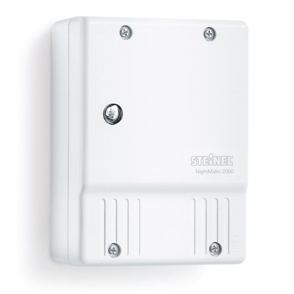 Biely súmrakový spínač osvetlenia Steinel NightMatic 2000