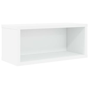vidaXL Roh na skladovanie CD Biela 40 x 17 x 17 cm Kompozitn&eacute; drevo