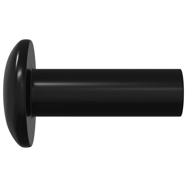 vidaXL Ruk&aacute;vov&eacute; matice 2 pcs Čierna M4 x 14,5 mm Železo