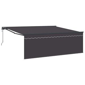 vidaXL Sklopn&aacute; mark&iacute;za Antracit 400 &times; 300 cm Polyester a hlin&iacute;k
