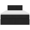 vidaXL Postel s &uacute;ložn&yacute;m prostorem a LED svetlom Čierna 120 x 190 cm