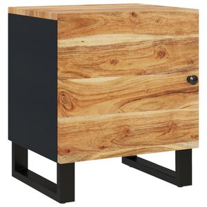 vidaXL Nočn&yacute; stol&iacute;k 40x33x46 cm ak&aacute;ciov&yacute; mas&iacute;v