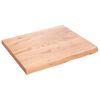 vidaXL Stolov&aacute; doska bledohned&aacute; 60x50x(2-4) cm o&scaron;etren&yacute; mas&iacute;vny dub