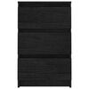 vidaXL Nočn&eacute; stol&iacute;ky 2 ks čierne 40x29,5x64 cm borovicov&yacute; mas&iacute;v