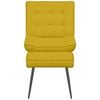 VidaXL Relaxačné kreslo so stoličkou Yellow Velvet