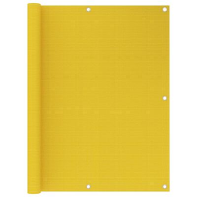 vidaXL Balkónová markíza, žltá 120x400 cm, HDPE