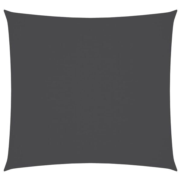 vidaXL Tieniaca plachta, oxford, &scaron;tvorcov&aacute; 6x6 m, antracitov&aacute;
