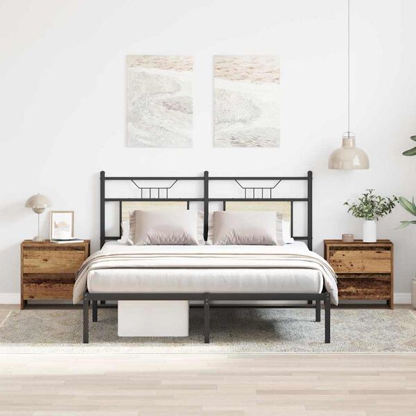 vidaXL Nočn&yacute; stol&iacute;k so z&aacute;suvkou 2 pcs Star&eacute; drevo 45 x 34 x 44,5 cm