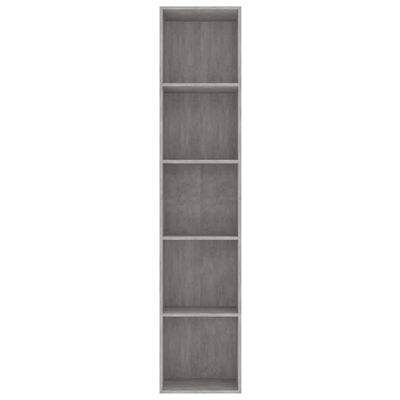 vidaXL Knižnica, betónovo sivá 40x30x189 cm, kompozitné drevo