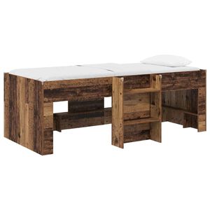 vidaXL R&aacute;m postele pre deti na vysokej posteli Star&eacute; drevo 80 x 200 cm