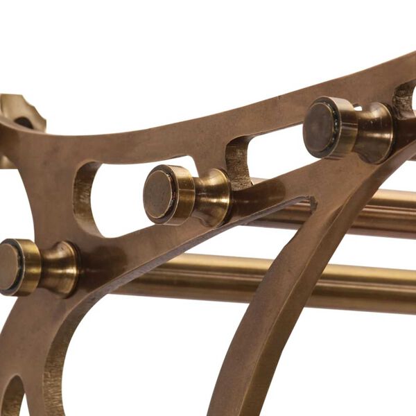 vidaXL Polička s háčikmi na kabáty, nástenná, hliník