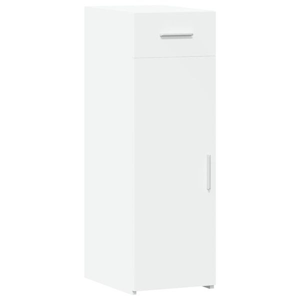 vidaXL Komoda biela 30x42,5x93 cm kompozitné drevo