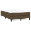 vidaXL Boxspring posteľ s matracom tmavohned&aacute; 120x190 cm l&aacute;tka