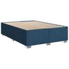 vidaXL Posteľný rám boxspring s matracom modrý 140x200 cm látka