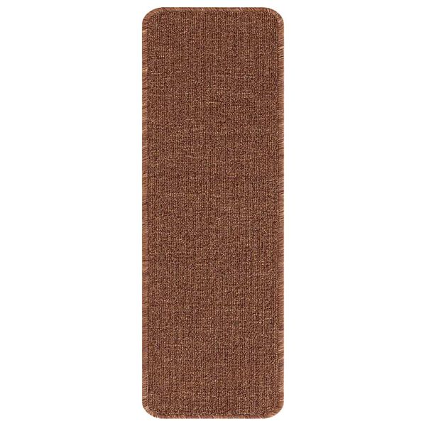 vidaXL Proti&scaron;mykov&eacute; schodov&eacute; rohože 15 pcs Žlt&aacute; 60 x 25 cm PP