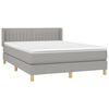 vidaXL Boxspring posteľ s matracom bledosiv&aacute; 140x200 cm l&aacute;tka