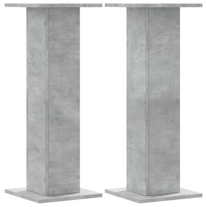vidaXL Stojany na reproduktor 2ks bet&oacute;nov&eacute; 30x30x80cm kompozitn&eacute; drevo