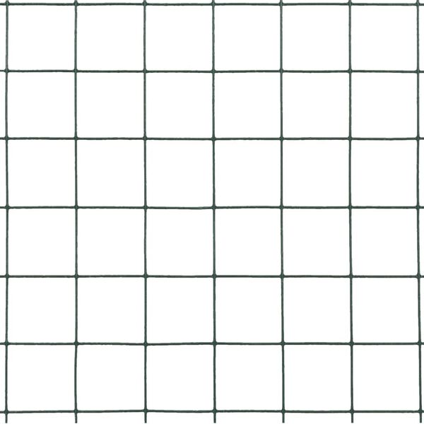 vidaXL Drôtené pletivo, oceľ potiahnutá PVC 10x0,5 m, zelené