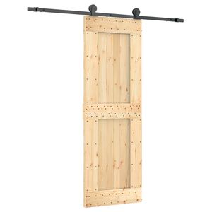 vidaXL Posuvn&eacute; dvere 70 x 210 cm Mas&iacute;vne borovicov&eacute; drevo (neupraven&eacute;)