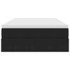 vidaXL Postel s &uacute;ložn&yacute;m prostorem a matrac&iacute; Čierna 120 x 190 cm Zamat