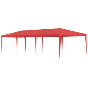 vidaXL P&aacute;rty stan Červen&aacute; 900 x 300 x 255 cm PE a oceľ