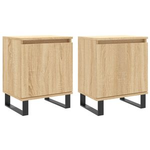 vidaXL Nočn&eacute; skrinky 2 ks dub sonoma 40x30x50 cm kompozitn&eacute; drevo