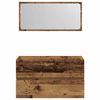 VidaXL K&uacute;peľňov&aacute; skrinka so zrkadlom Old Wood Tried Wood