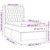 vidaXL Boxspring posteľ s matracom tmavohned&aacute; 100x200 cm l&aacute;tka