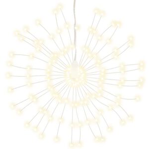 vidaXL Vianočn&eacute; hviezdicov&eacute; svetlo 140 LED tepl&eacute; biele 17 cm