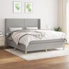 vidaXL Boxspring posteľ s matracom bledosiv&aacute; 180x200 cm l&aacute;tka