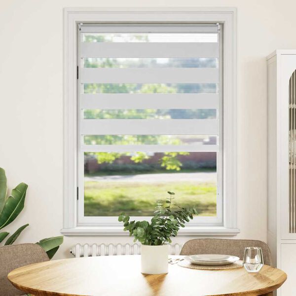 vidaXL Zebrov&aacute; roleta 100,9x175 cm &Scaron;&iacute;rka l&aacute;tky 96,7 cm biela