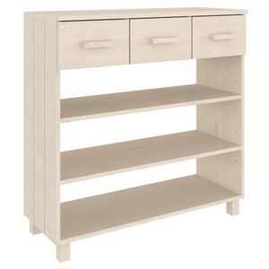vidaXL Konzolov&yacute; stol&iacute;k HAMAR, medovo hned&yacute; 90x35x90 cm, borovica