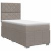 vidaXL Posteľ boxspring s matracom Sivohned&aacute; 100 x 200 cm L&aacute;tka
