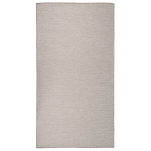 vidaXL Vonkaj&scaron;&iacute; koberec s ploch&yacute;m tkan&iacute;m 80x150 cm svetlo&scaron;ed&yacute;