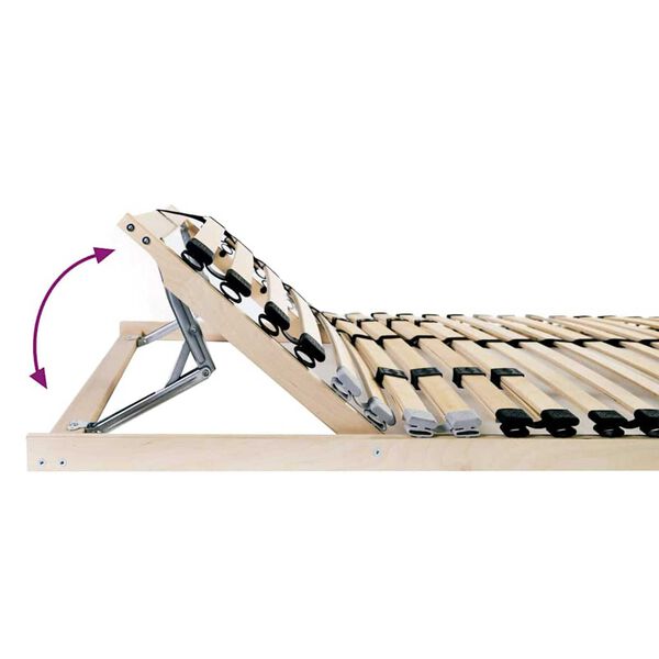 vidaXL Lamelov&yacute; ro&scaron;t Hned&aacute; 80 x 190 cm Mas&iacute;vne bukov&eacute; drevo