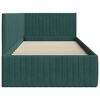 vidaXL Rohov&yacute; r&aacute;m postele Tmavozelen&aacute; 90 cm x 190 cm Zamat