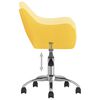 vidaXL Otočn&eacute; jed&aacute;lensk&eacute; stoličky 4 ks žlt&eacute; l&aacute;tkov&eacute;