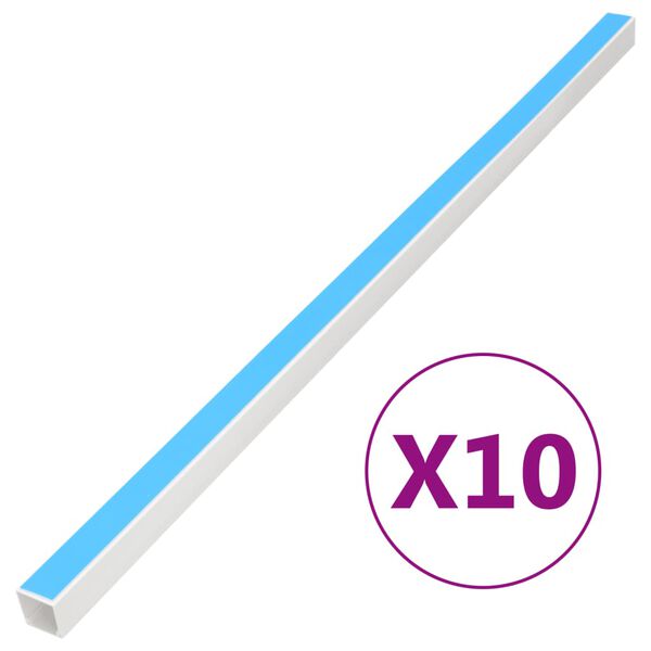 vidaXL Samolepiaci k&aacute;blov&yacute; rozvod 10x10 mm 10 m PVC