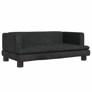 vidaXL Pelech pre psa, čierny 80x45x30 cm, zamat