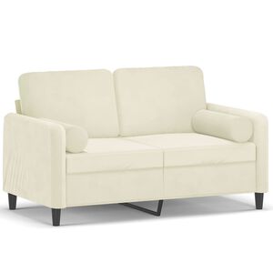 vidaXL 2-miestna pohovka s vank&uacute;&scaron;mi kr&eacute;mov&aacute; 120 cm zamat