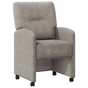 vidaXL Jed&aacute;lensk&eacute; stoličky na kolieskach s kolesami 2 pcs Svetlosiv&aacute;