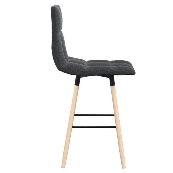 vidaXL Barov&aacute; stolička tmavosiv&aacute; l&aacute;tkov&aacute;